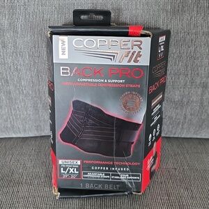 Copper Fit Back Pro Compression & Support Belt L/XL, New